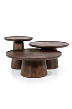Wooden Pedestal Coffee Table