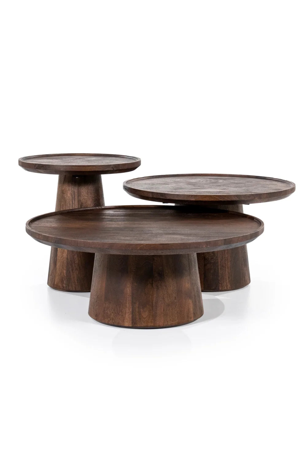Wooden Pedestal Coffee Table