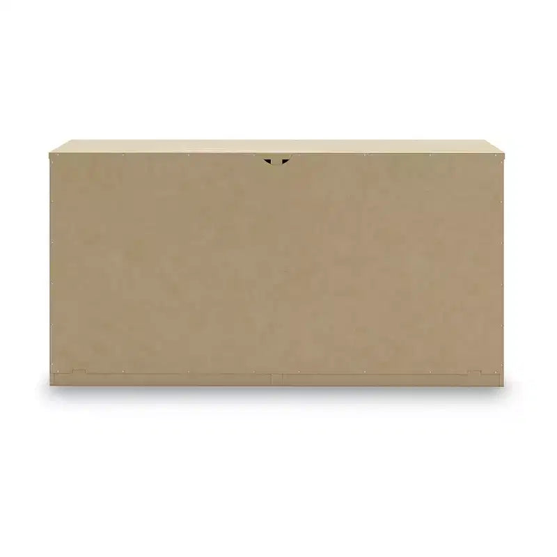 Signature Design by Ashley Modern Onita 6 Drawer Dresser, Natural Brown Wood Finish Dresser with Hardware-Free Design