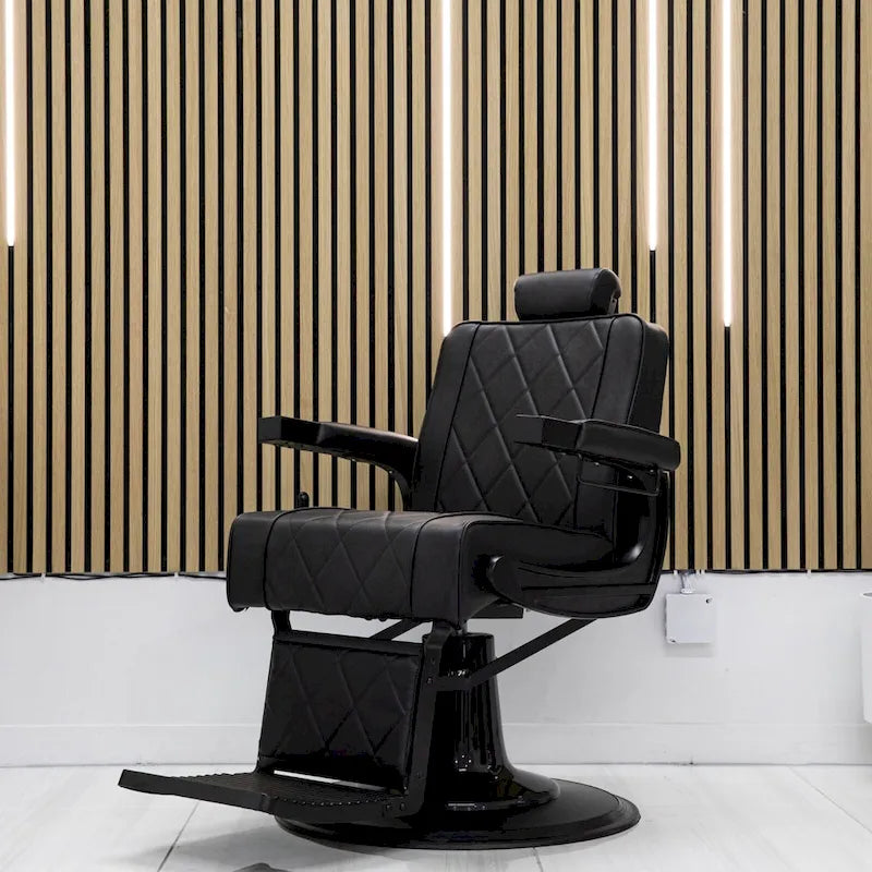 Heavy Duty Barber Chair Reclining Barbershop Styling Chair, Black