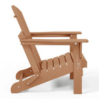 Polytrends Laguna Fade Resistant All Weather Outdoor Patio Folding Adirondack Chair