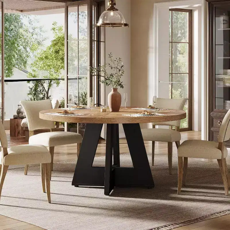 47 Inch Round Dining Table for 4 people