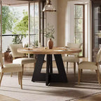 47 Inch Round Dining Table for 4 people