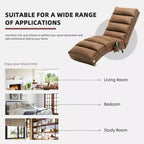 Linen Massage Chaise Lounge Indoor with Remote Control,Ergonomic Electric Massage Long Lounger with 5 Modes for Office