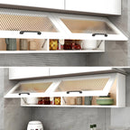 Kitchen White Wood Wall-Mounted Storage China Cabinets
