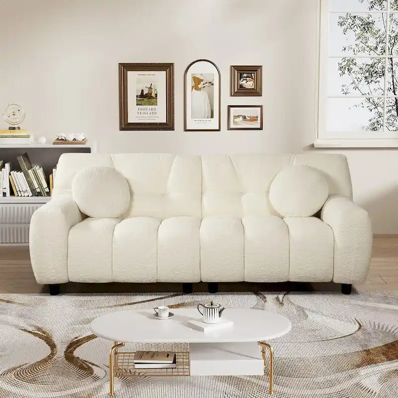2-Seat Cloud Deep Seat Sofa Couch for Living Room, Bedroom