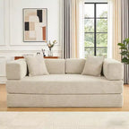 Dyonery 78Folding Sofa Bed Convertable Corduroy Couch King Size Floor Sleeper 4-in-1 DIY Combination Modular Sofa Fold Out Comfy sofa.