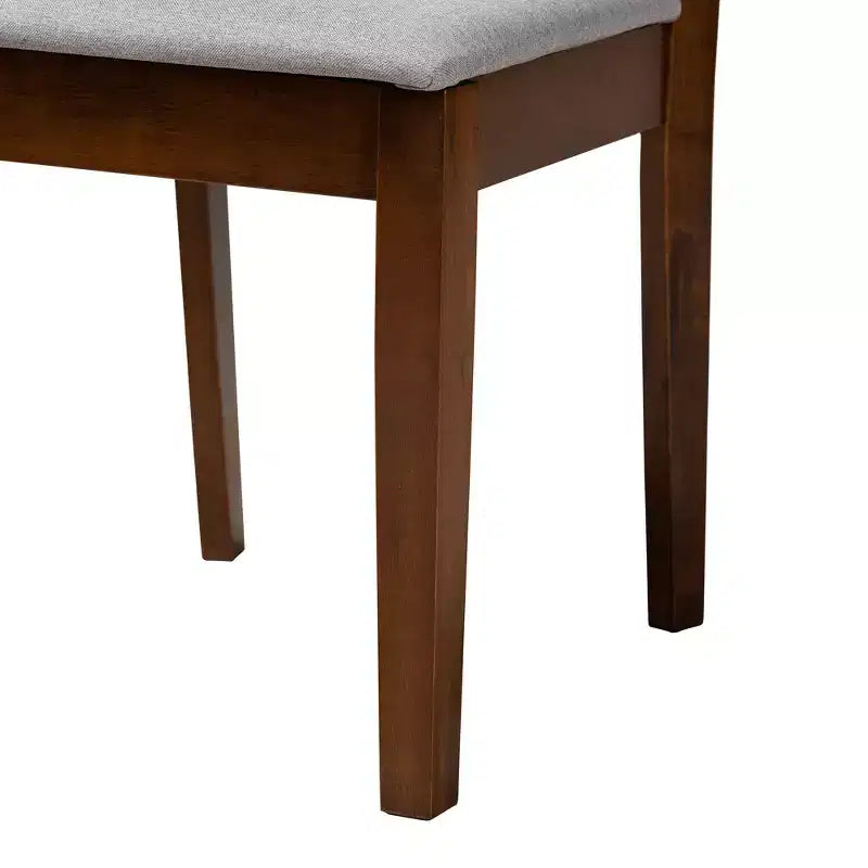 Baxton Studio Genesis Modern Fabric Wood Dining Chair Set