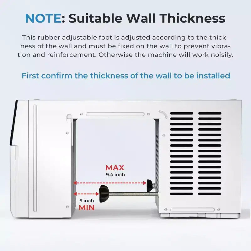 ZAFRO 12,000 BTU Window Air Conditioners Cools up to 550 Sq. Ft, U-Shaped Air Condtioner Window Unit with 6 Modes 24H Timer,