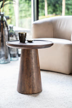 Wooden Pedestal Coffee Table