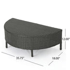 Newton All-Weather Wicker Sectional Sofa Set by Christopher Knight Home