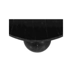 Round Marble Coffee Table with Sphere Legs, Multicolor, Seats 4–6
