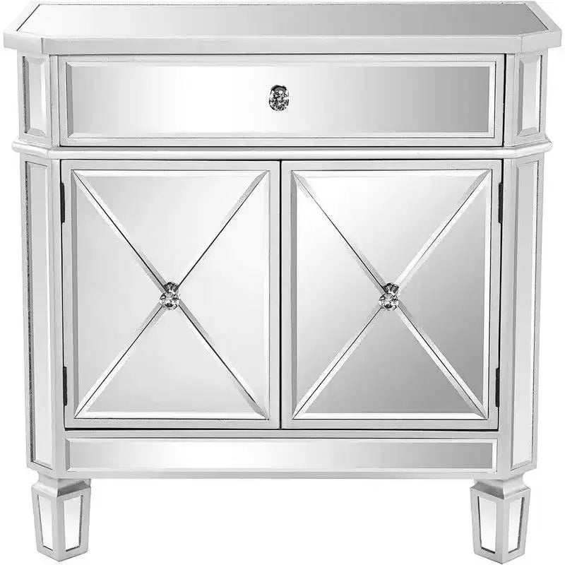 27.56 Mirrored Dresser with 1 Drawer and 2 Doors