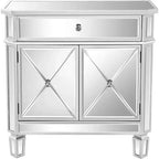 27.56 Mirrored Dresser with 1 Drawer and 2 Doors