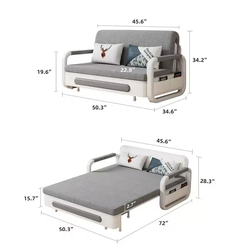 Luck Live Modern sofa bed 50.3 Sleeper Sofa, Folding Mattress Couch