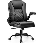 KERDOM Executive Office Chair Leather Ergonomic Office Chair Desk Chair with Wheels