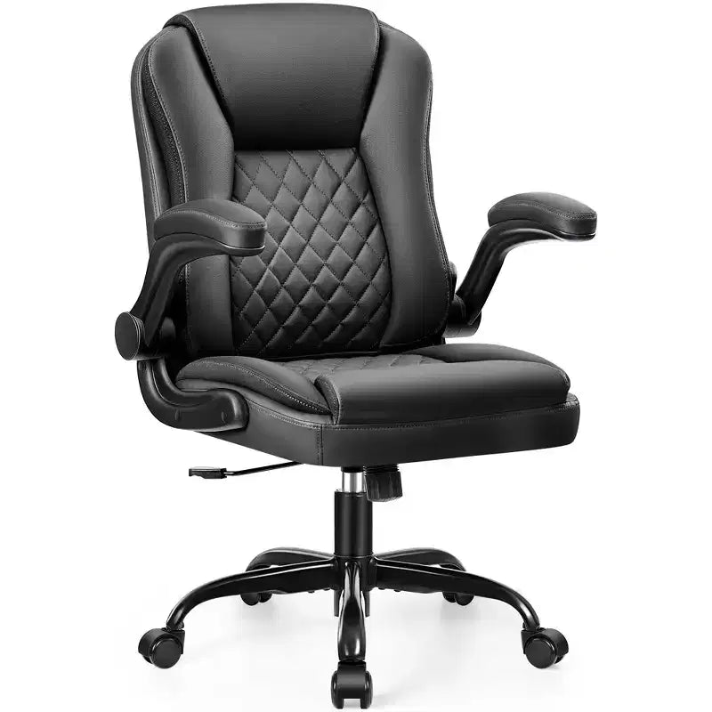 KERDOM Executive Office Chair Leather Ergonomic Office Chair Desk Chair with Wheels