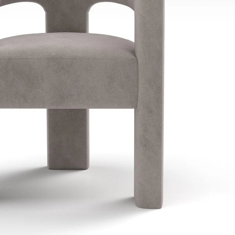 Chaise de salle à manger SEYNAR Modern Glam en velours, chaise d'appoint à dossier ouvert, lot de 6
