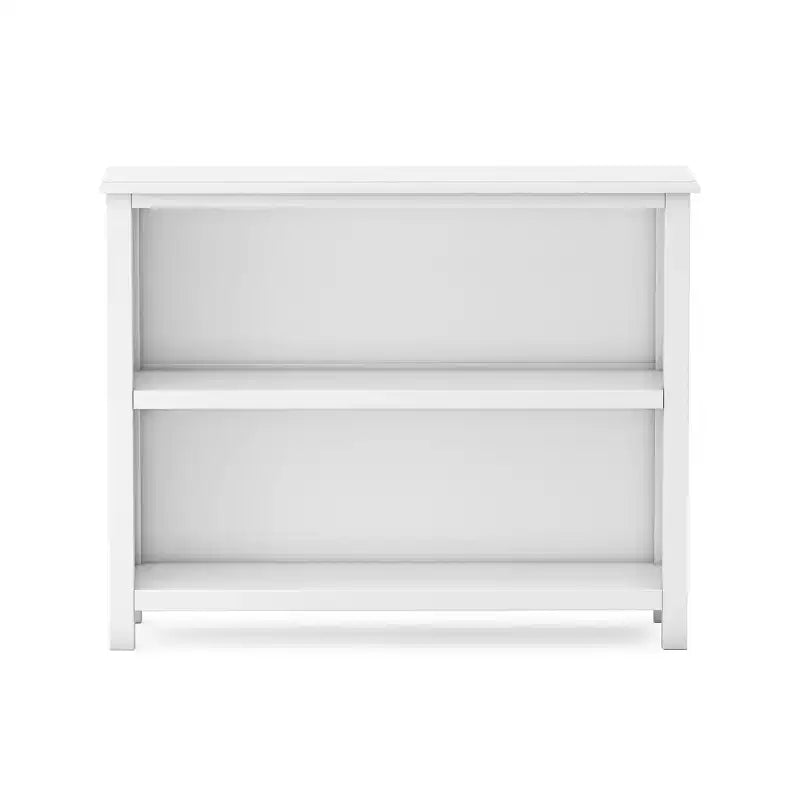 2-Shelf Pine Wood Bookcase 38x12x42, Adjustable Shelves for Bedrooms or Playrooms