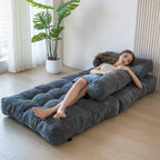 8 Corduroy Folding Couch Sofa Bed,Single