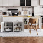 Kitchen Island with Extendable Dining Table