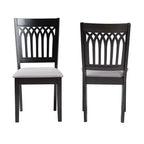Baxton Studio Genesis Modern Fabric Wood Dining Chair Set
