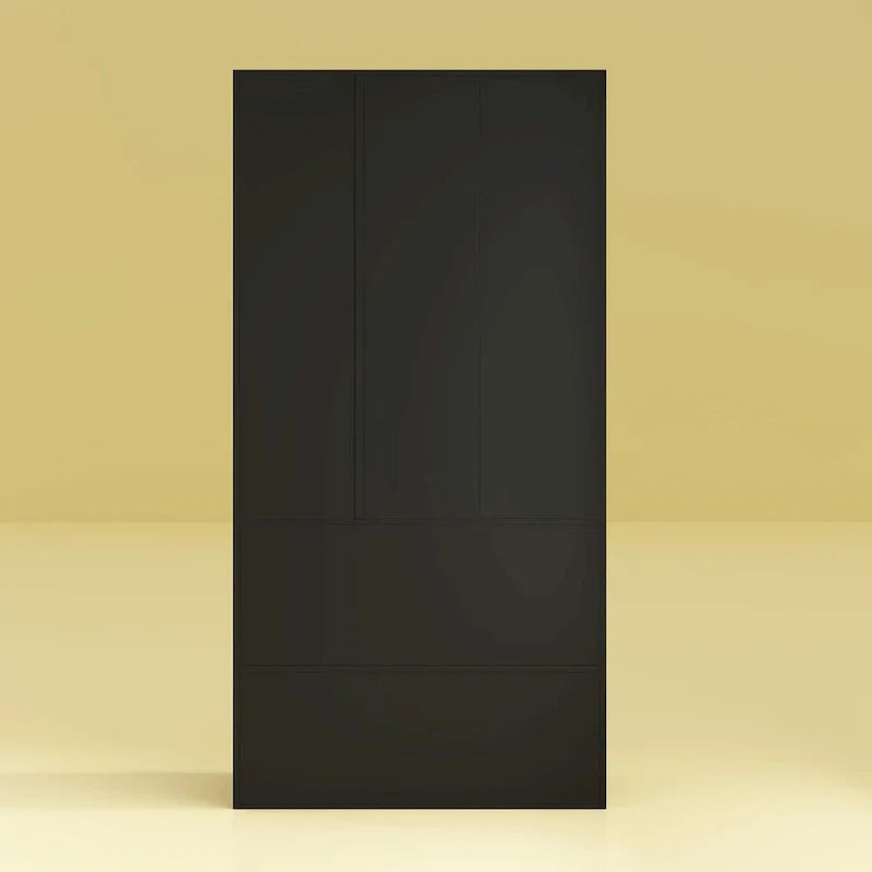 Wardrobe Closet Armoire wi/Mirror & Scalable Hanging Rod Space Saving
