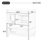 30 Bathroom Vanity Sink Combo, Bathroom storage Cabinet with Drawers and Shelf, Single Sink Bathroom Vanity