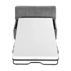 Twin Size Convertible Ottoman Sleeper Bed with Mattress - Space-Saving Guest Bed for Living Room & Apartment