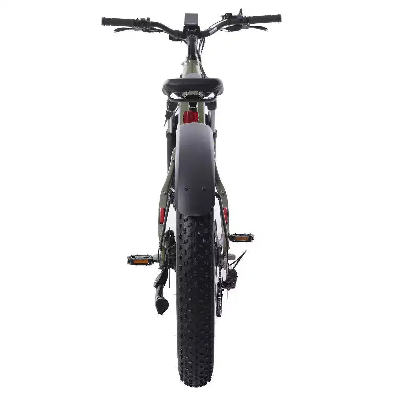GOTRAX Adult Fat Tire 26 Step Through Electric Hybrid Bike - Green