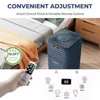 Costway 5000 BTU (8000BTU ASHRAE) Portable Air Conditioner with Remote Control 3-in-1 Air Cooler w/ Drying