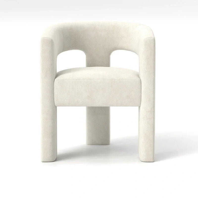 Chaise de salle à manger SEYNAR Modern Glam en velours, chaise d'appoint à dossier ouvert, lot de 6