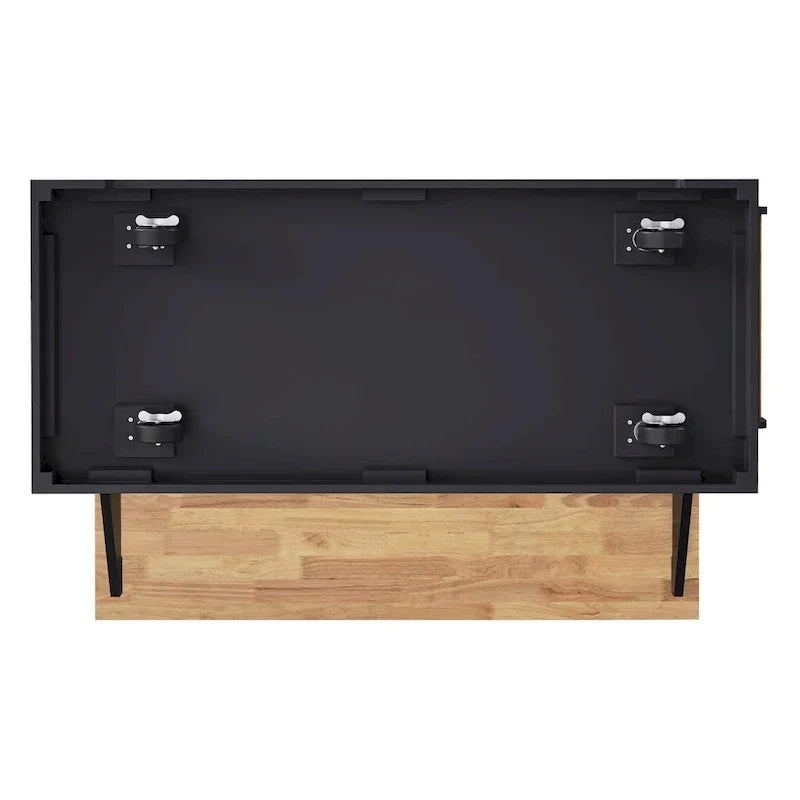 54  Large Kitchen Island with Rubber Wood Drop Leaf, Embossed Texture Rolling Kitchen Cart on 4 Wheels with 4 Doors & 3 Drawers