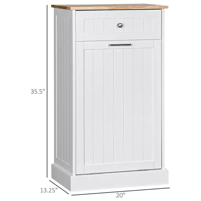 Poubelle de Cuisine Encastrable Meuble de Rangement pour Tri Sélectif avec Tiroir Support de Poubelle Autonome