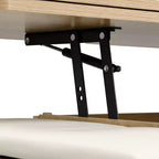 Multi-Function Modern Lift-Top Coffee Table with Hidden Storage, 4 Stools and Casters, Perfect for Modern Living Spaces