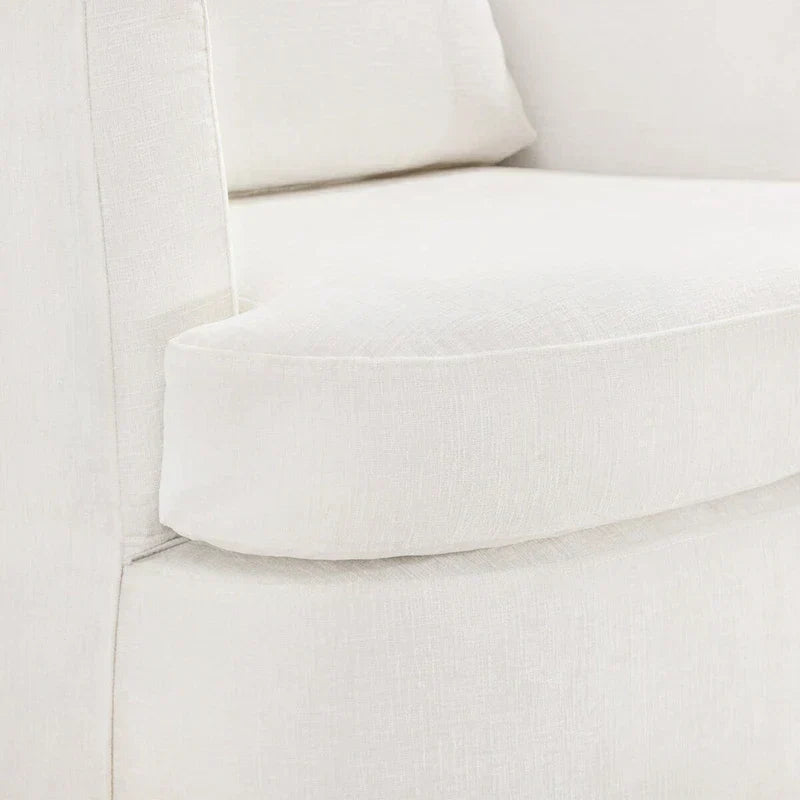 Modern Chenille Upholstered Swivel Accent Barrel Chair Set Modern Swivel Armchair for Living Room