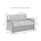 Bradenton 4pc Outdoor Wicker Conversation Set - Crosley