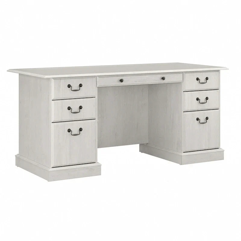 Bush Furniture Saratoga Executive Desk with Drawers and Storage