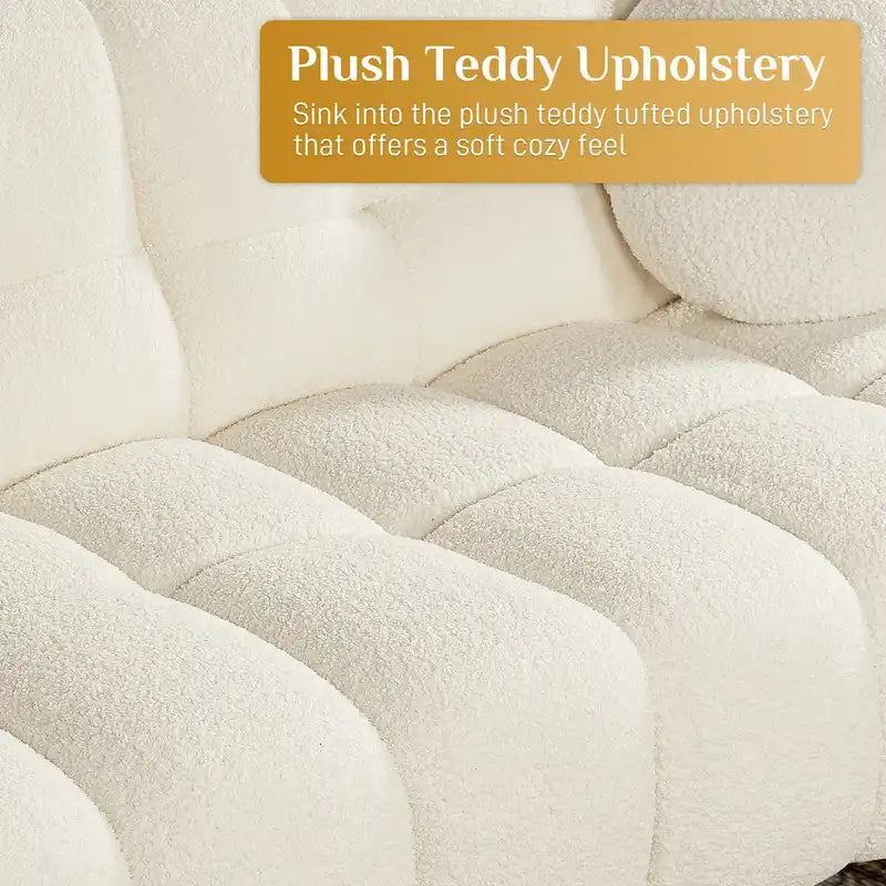 2-Seat Cloud Deep Seat Sofa Couch for Living Room, Bedroom
