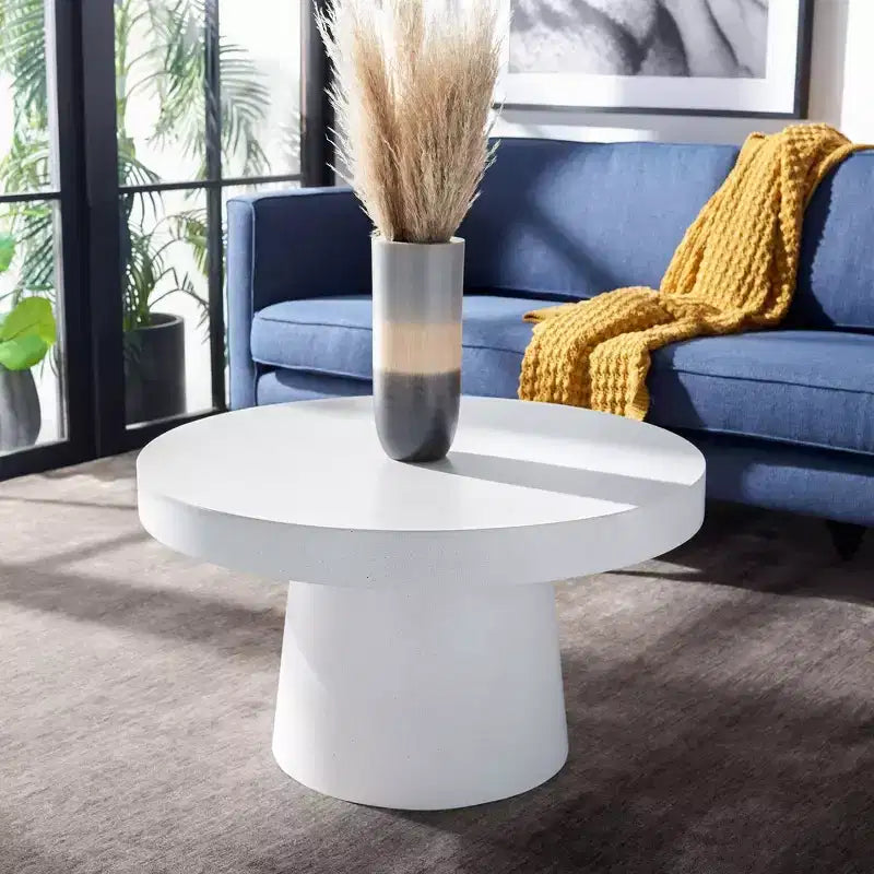 Jaria Faux Concrete Coffee Table - Safavieh