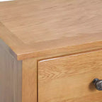 vidaXL Commode haute Chêne Bois de chêne massif, MDF Haute