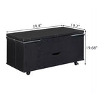 Multi-Function Modern Lift-Top Coffee Table with Hidden Storage, 4 Stools and Casters, Perfect for Modern Living Spaces