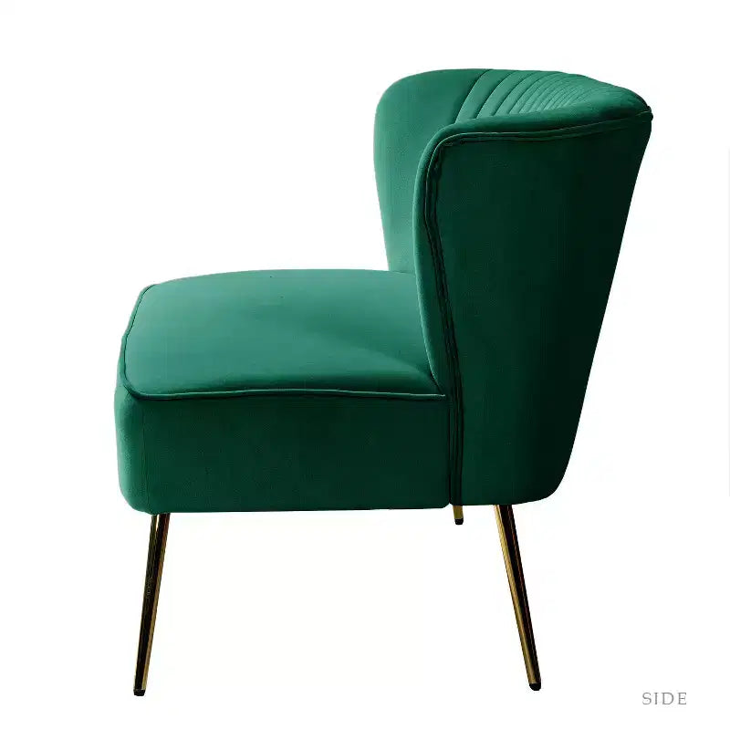 Causeuse en velours Nicolas | Canapé 2 places contemporain pour salon et chambre à coucher avec dossier capitonné | Karat Home