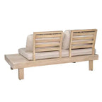 Christopher Knight Home Rock 5-Piece Patio Rustic Acacia Wood Slatted Seating Set with Cushions