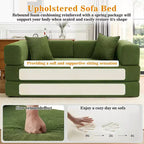 Dyonery 78Folding Sofa Bed Convertable Corduroy Couch King Size Floor Sleeper 4-in-1 DIY Combination Modular Sofa Fold Out Comfy sofa.