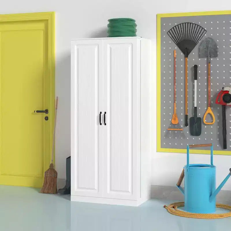 Famapy Garage Storage Cabinet with Rotating Shelves & Door Compartments,Multi-Layer Organizer,Sturdy Construction,for Tools & Garden Supplies