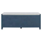 Whisen Rustic Wood Storage Bench, Entryway Shoe Bench with Removable Cushion, Adjustable Shelves