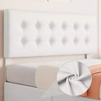 Storage Bed Frame with 4 Drawers & Adjustable Headboard - Upholstered Platform Bed