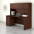 72 Office Desk with Hutch & 3-Drawer Mobile File Cabinet