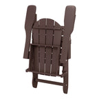 Polytrends Laguna Fade Resistant All Weather Outdoor Patio Folding Adirondack Chair